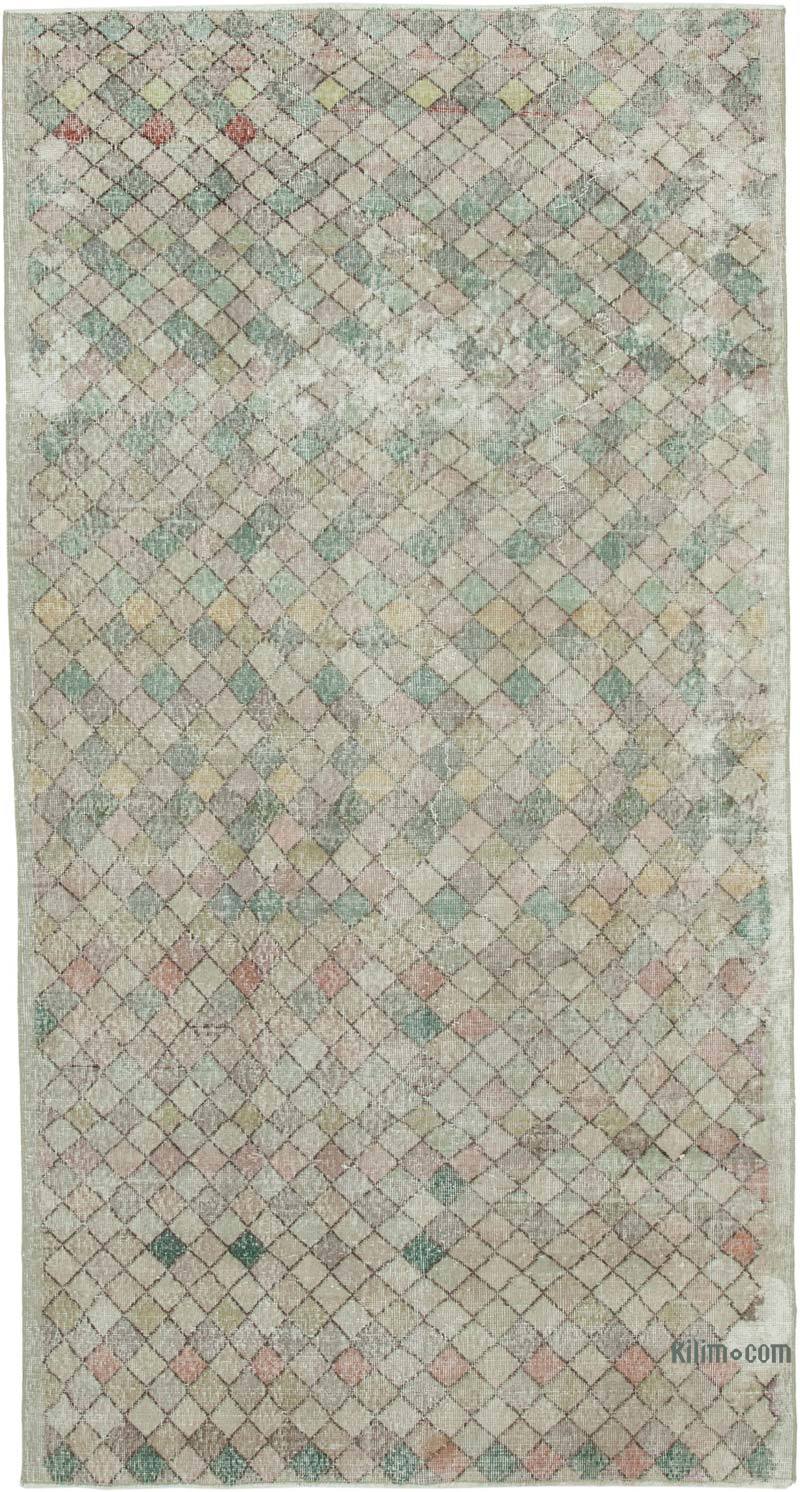Alfombra Vintage Turca Anudada a Mano - 150 cm x 284 cm - K0038343