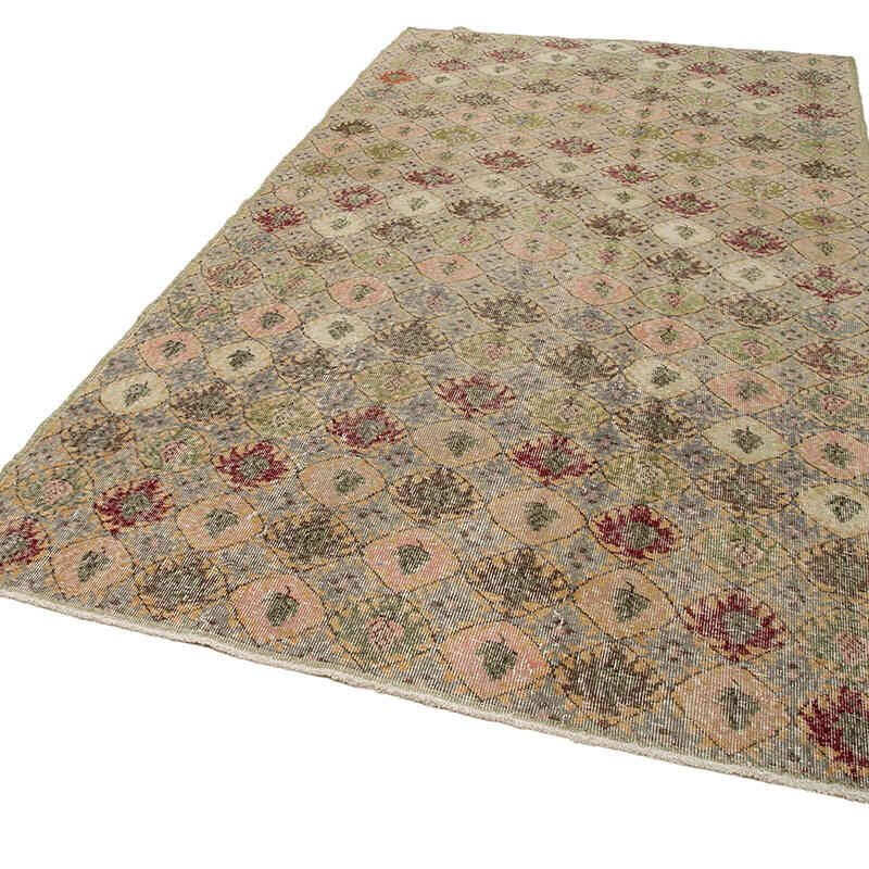 Retro Vintage Turkish Hand-Knotted Rug - 5' 10" x 10' 10" (70" x 130") - K0038351