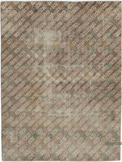 Retro Vintage Turkish Hand-Knotted Rug - 6' 3" x 8' 5" (75" x 101")