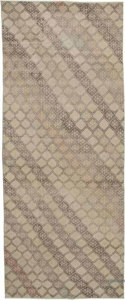 Retro Vintage Turkish Hand-Knotted Runner - 4' 6" x 11' 2" (54" x 134")