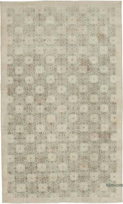 Retro Vintage Turkish Hand-Knotted Rug - 6' 2" x 10' 2" (74" x 122")