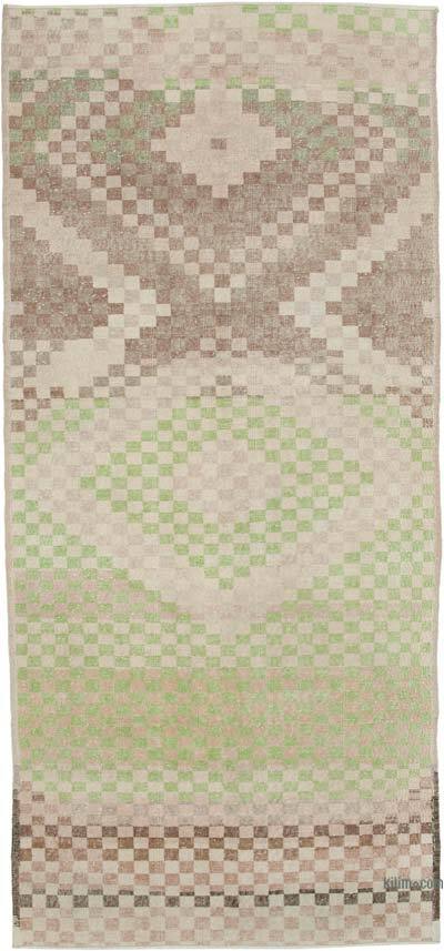 El Dokuma Vintage Halı - 132 cm x 290 cm