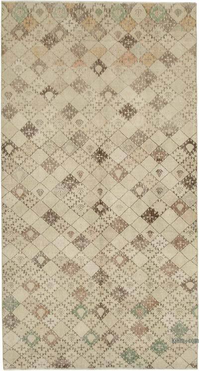 Retro Vintage Turkish Hand-Knotted Rug - 5' 1" x 9' 6" (61" x 114")