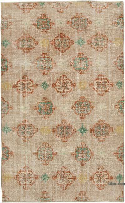 Retro Vintage Turkish Hand-Knotted Rug - 5' 5" x 8' 10" (65" x 106")