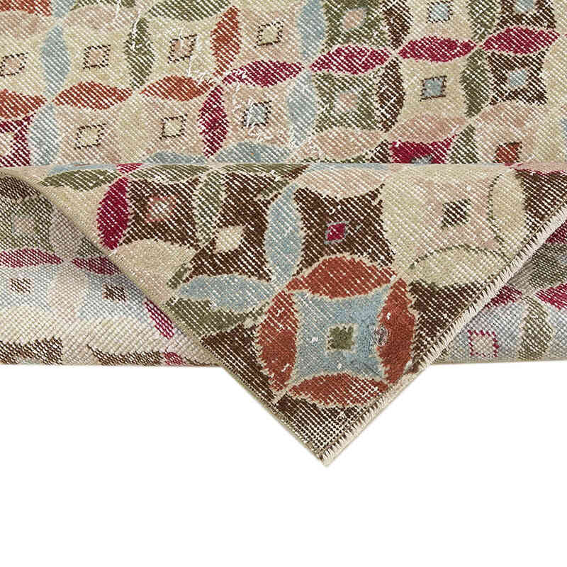 Retro Hand-Knotted Vintage Runner - 3' 8" x 8' 11" (44" x 107") - K0038391