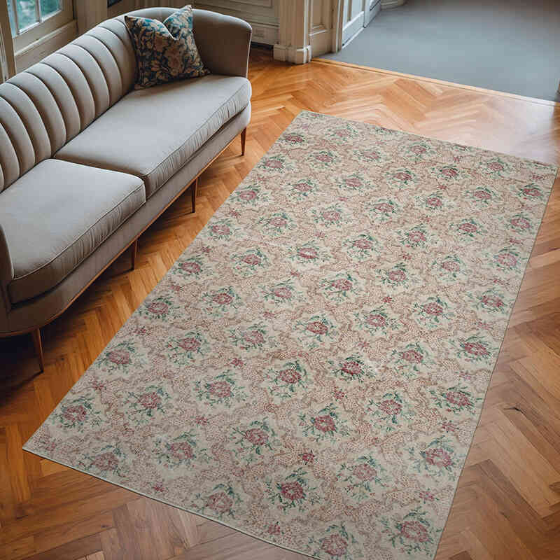 El Dokuma Vintage Halı - 183 cm x 308 cm - K0038392
