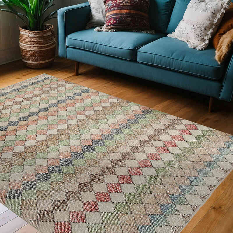 Alfombra Vintage Turca Anudada a Mano - 150 cm x 216 cm - K0038394