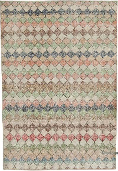 Vintage Turkish Hand-Knotted Rug - 4' 11" x 7' 1" (59" x 85")