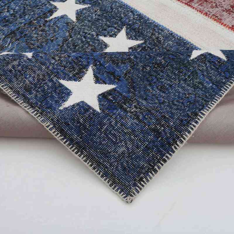 Multicolor Patchwork Estados unidos Flag Rug - 203 cm x 301 cm - K0038429