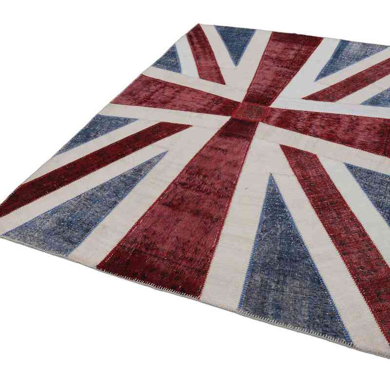 Multicolor Patchwork Británica Flag Rug - 205 cm x 305 cm - K0038438