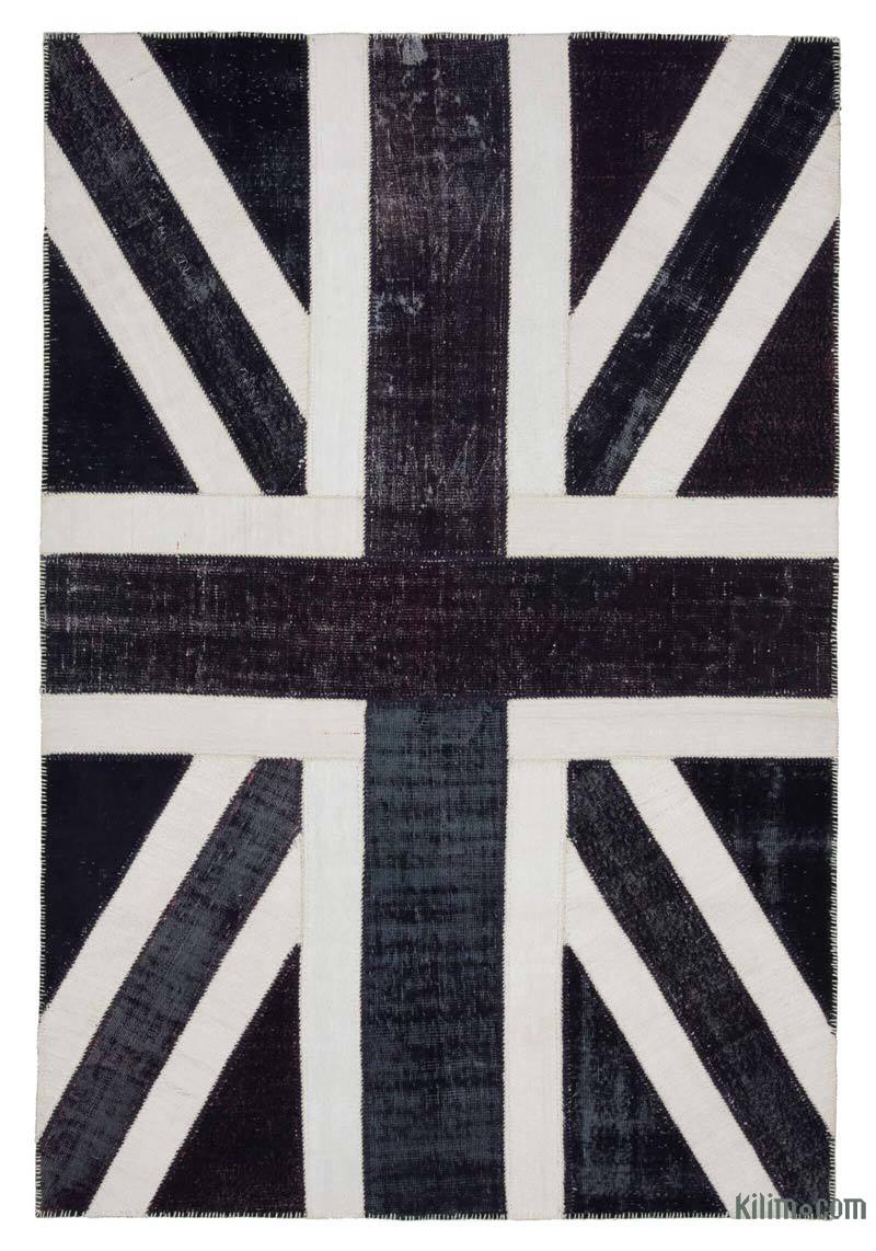 Multicolor Patchwork Británica Flag Rug - 203 cm x 303 cm - K0038457
