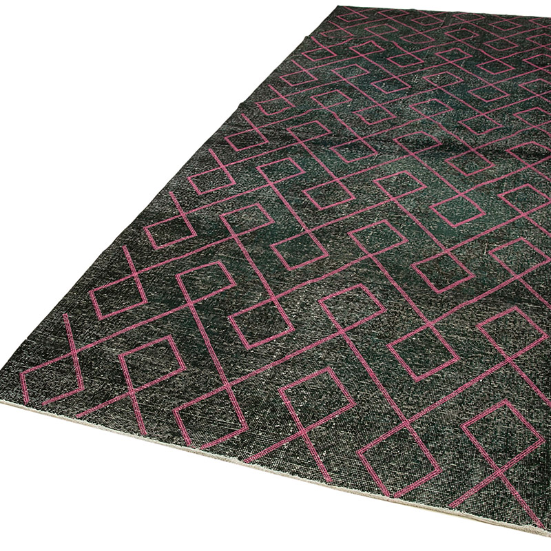 Alfombra Turca bordada sobre teñida vintage - 147 cm x 400 cm - K0038624