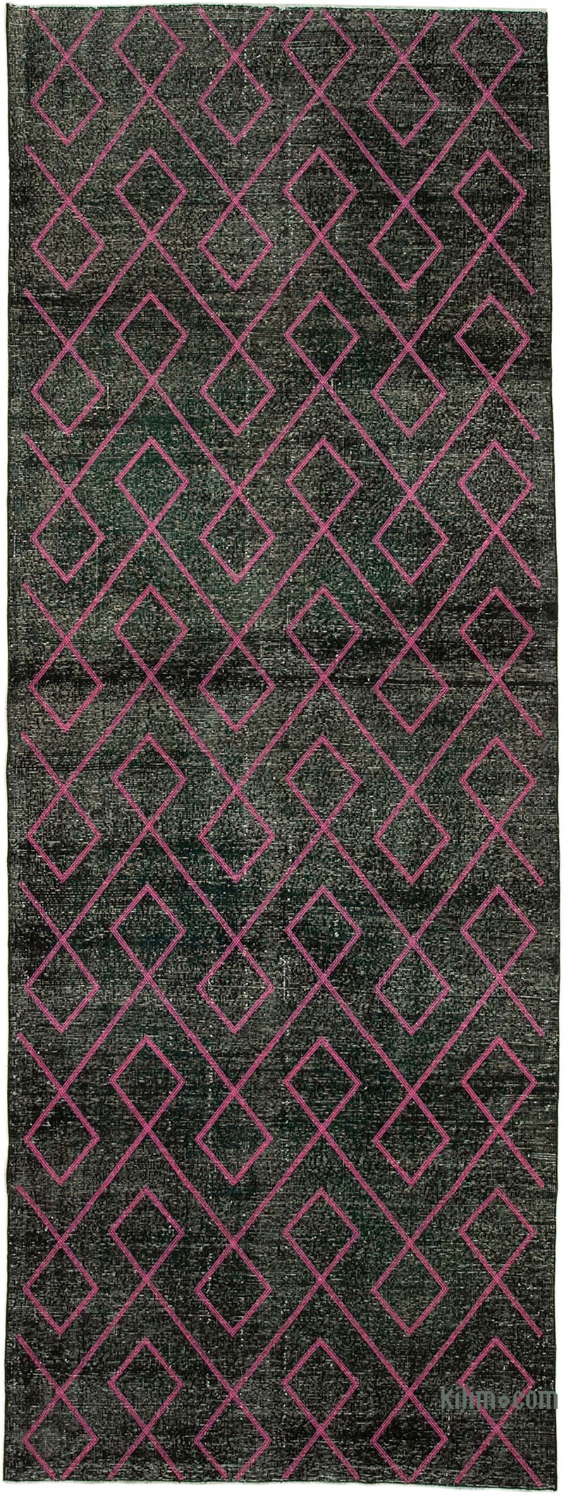 Alfombra Turca bordada sobre teñida vintage - 147 cm x 400 cm - K0038624