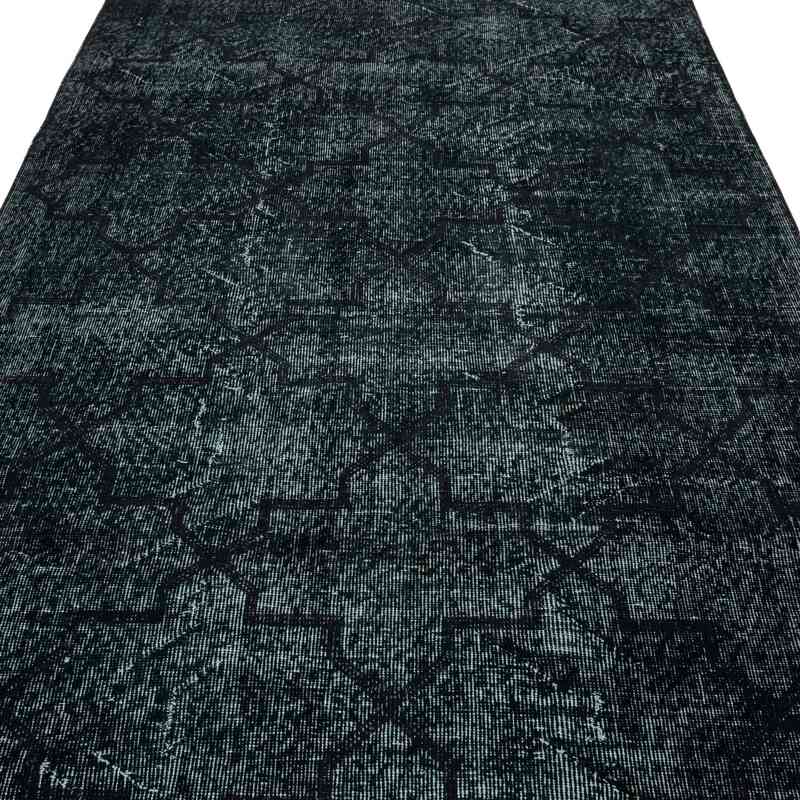 Embroidered Over-dyed Turkish Vintage Runner - 4' 9" x 11' 5" (57" x 137") - K0038652