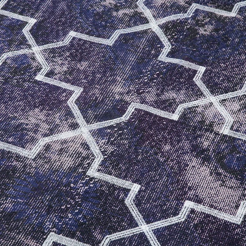 Alfombra Turca bordada sobre teñida vintage - 138 cm x 387 cm - K0038674
