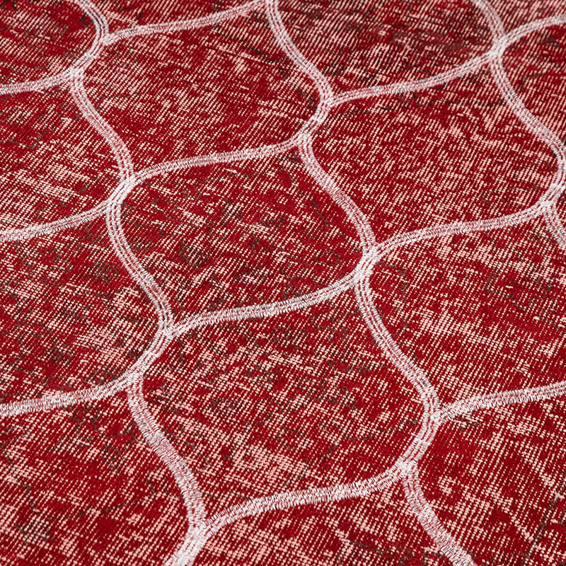 Embroidered Over-dyed Turkish Vintage Runner - 4' 9" x 12'  (57" x 144") - K0038691