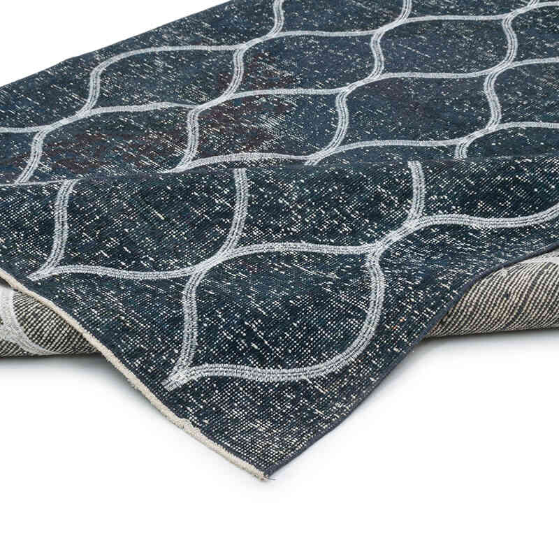 Alfombra Turca bordada sobre teñida vintage - 145 cm x 380 cm - K0038733