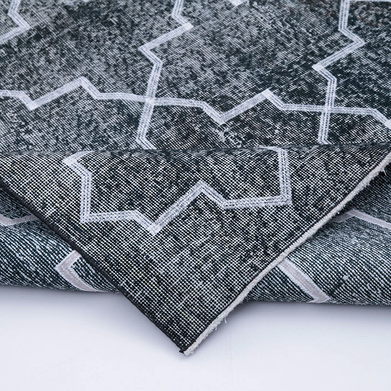 Alfombra Turca bordada sobre teñida vintage - 135 cm x 412 cm - K0038736