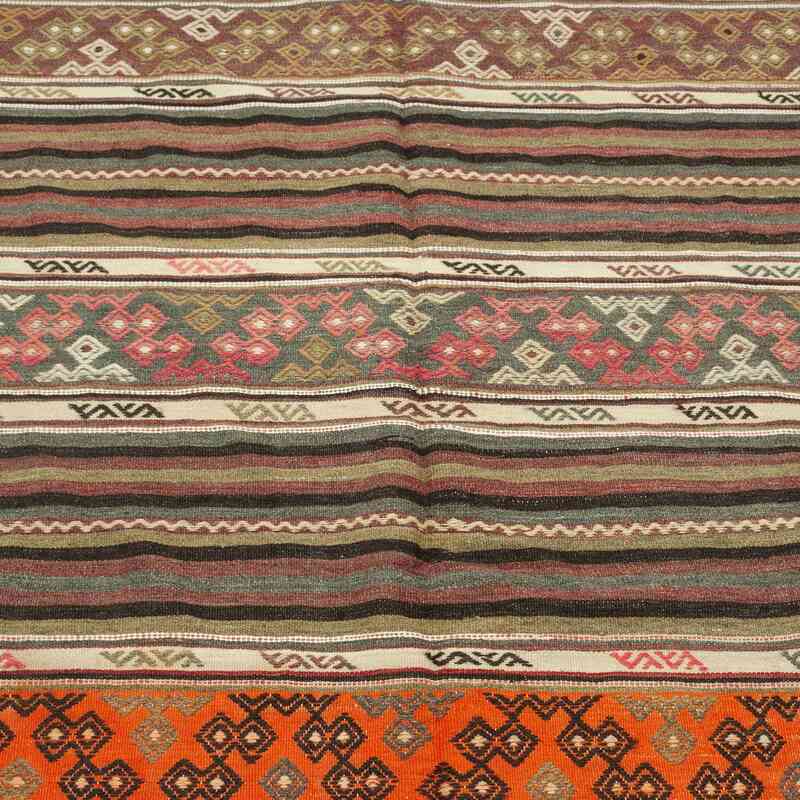 Multicolor Vintage Balikesir Kilim Rug - 5' 3" x 9' 5" (63" x 113") - K0038911