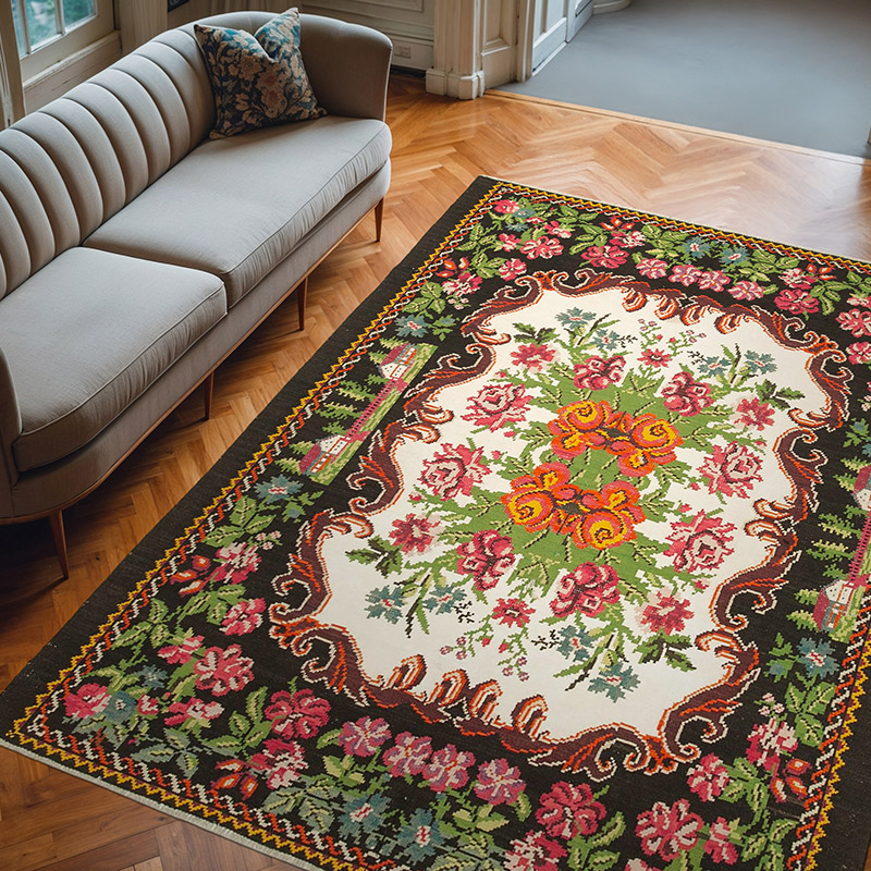 Vintage Moldova Kilimi - 208 cm x 270 cm - K0038990