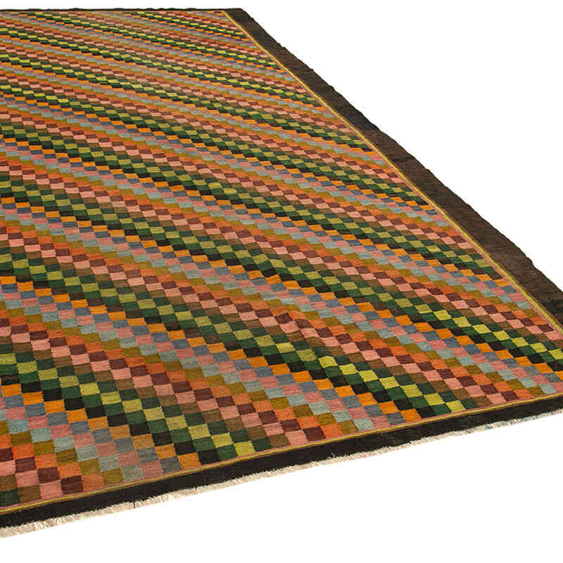 Çok Renkli Vintage Moldova Kilimi - 208 cm x 384 cm - K0039082