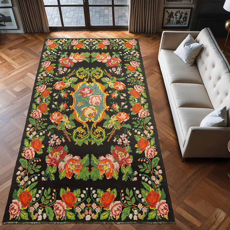 Alfombra Vintage Moldovan Kilim - 200 cm x 403 cm - K0039115