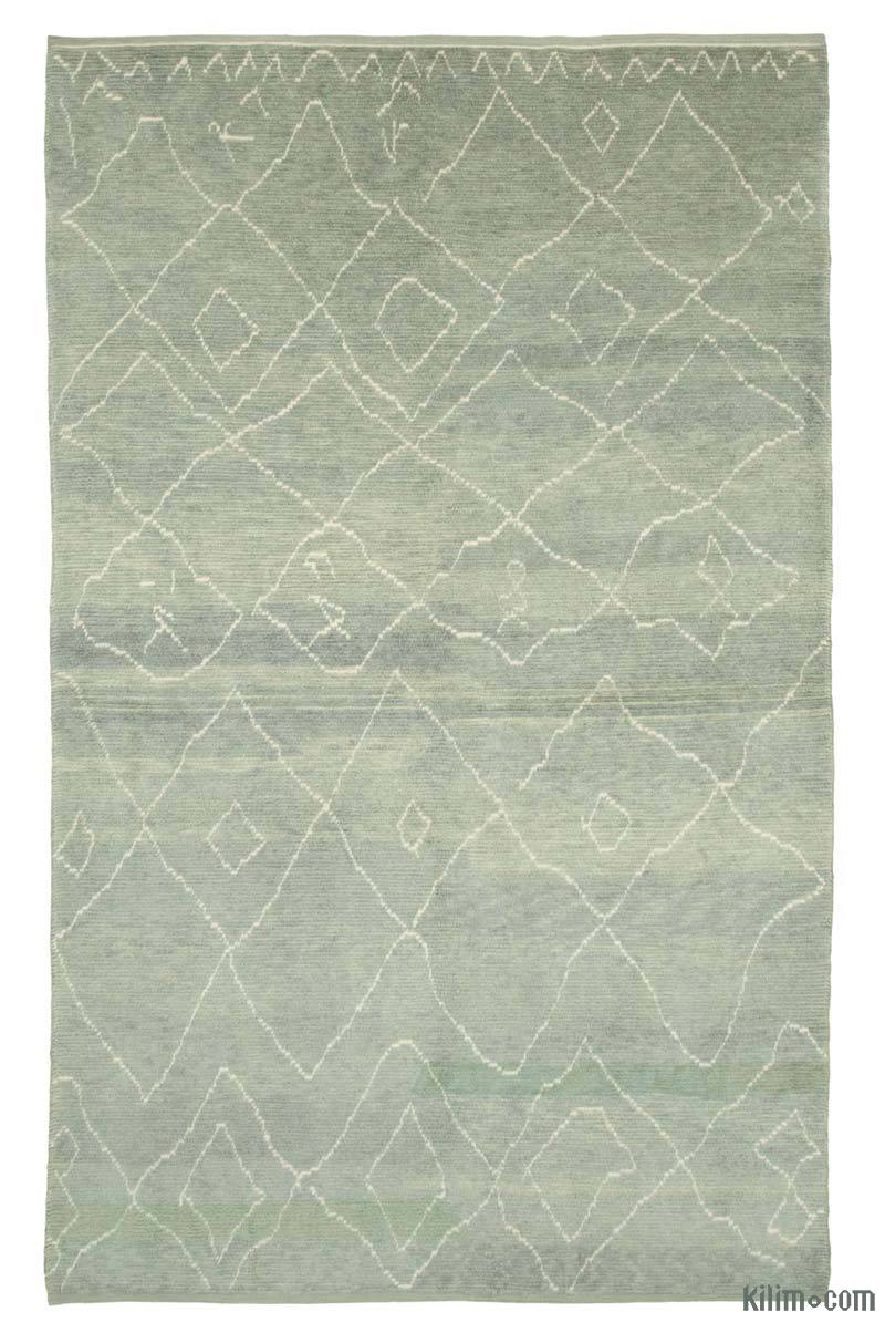 New Moroccan Style Hand-Knotted Tulu Rug - 7' 4" x 11' 10" (88" x 142") - K0039250