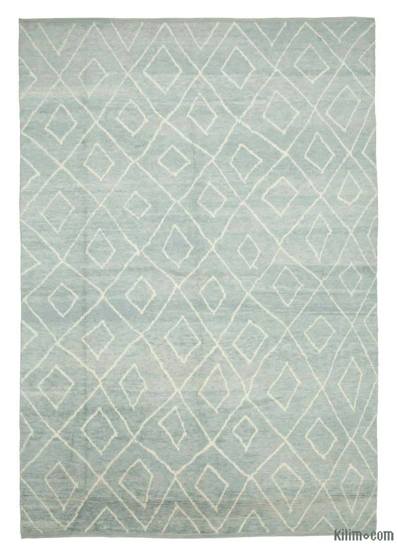 New Moroccan Style Hand-Knotted Tulu Rug - 9' 2" x 13' 1" (110" x 157") - K0039258