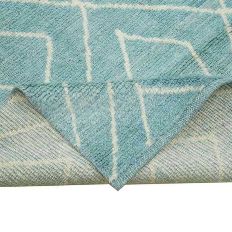 Lacivert Yeni Fas Stili El Dokuma Tulu - 296 cm x 434 cm - K0039261