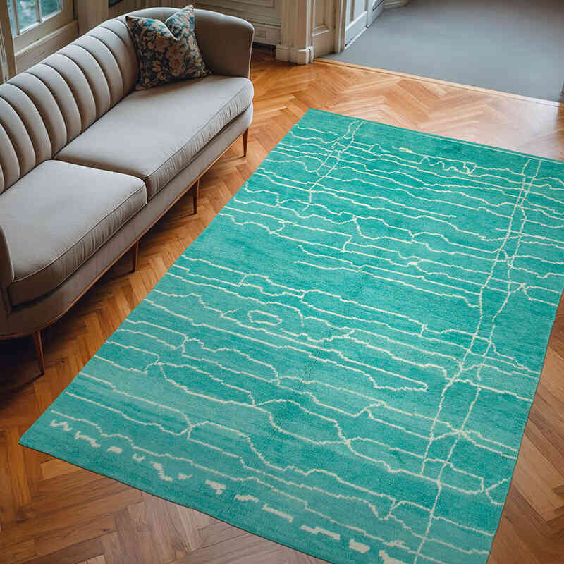 Yeni Fas Stili El Dokuma Tulu - 200 cm x 303 cm - K0039267