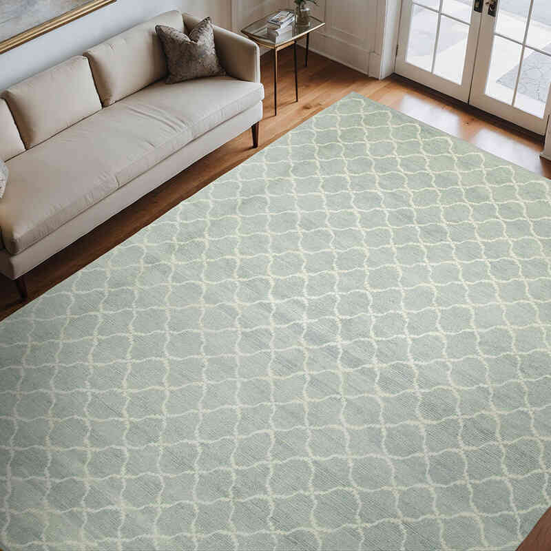 New Moroccan Style Hand-Knotted Tulu Rug - 8' 11" x 11' 6" (107" x 138") - K0039269