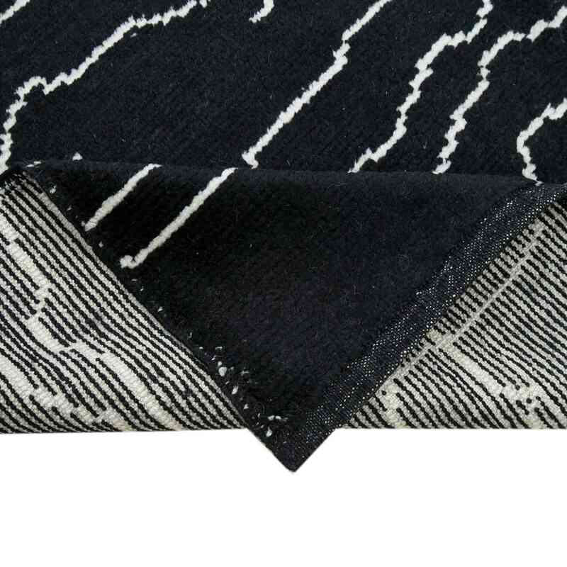 Siyah Yeni Fas Stili El Dokuma Tulu - 215 cm x 294 cm - K0039281