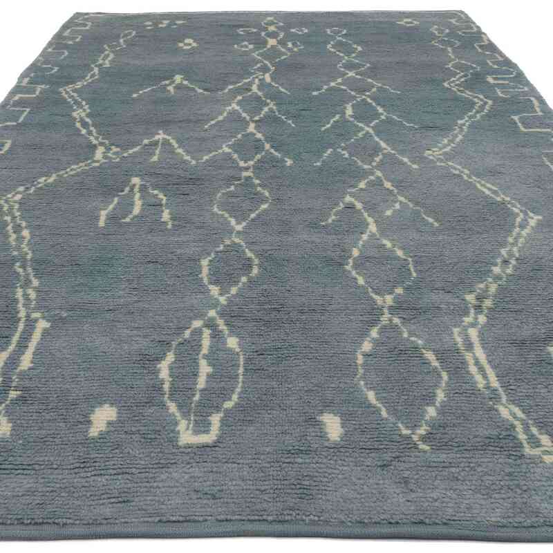 New Moroccan Style Hand-Knotted Tulu Rug - 6' 3" x 10' 9" (75" x 129") - K0039291