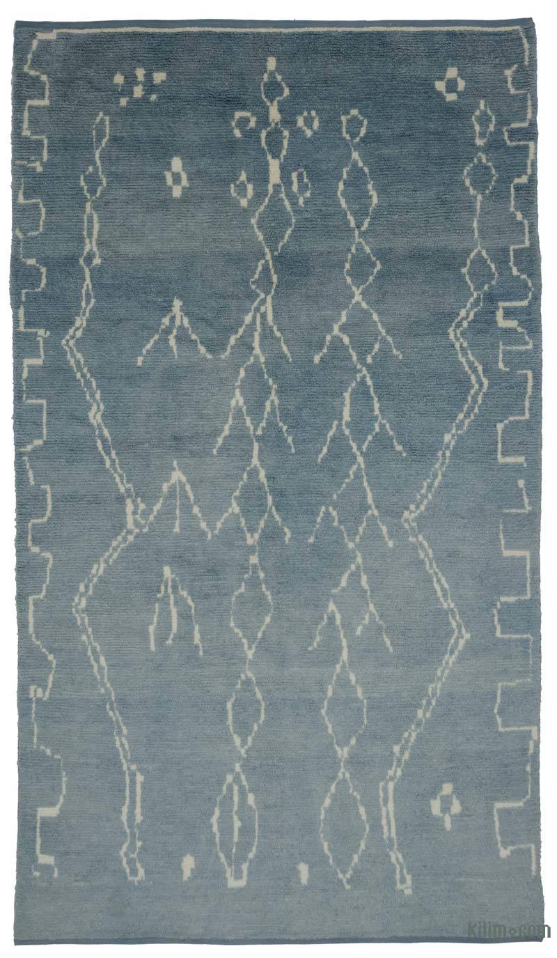 New Moroccan Style Hand-Knotted Tulu Rug - 6' 3" x 10' 9" (75" x 129") - K0039291