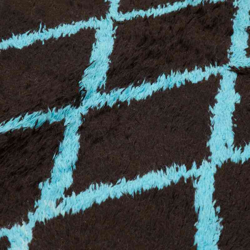 Brown New Moroccan Style Hand-Knotted Tulu Rug - 9'  x 12' 2" (108" x 146") - K0039294