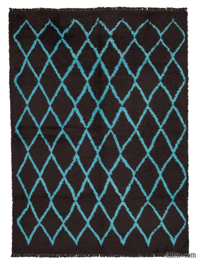 Brown New Moroccan Style Hand-Knotted Tulu Rug - 9'  x 12' 2" (108" x 146") - K0039294