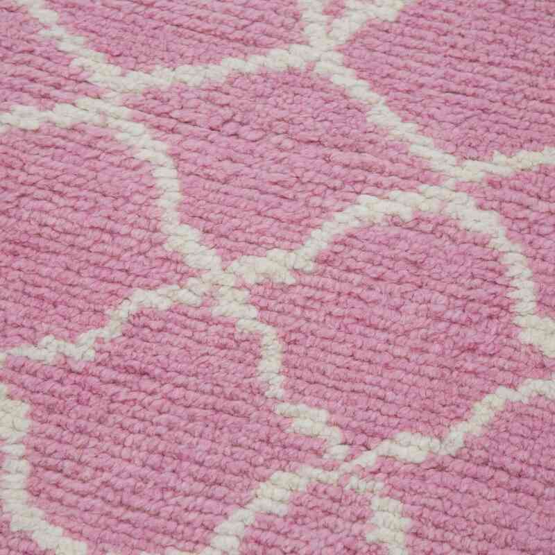 Pink New Moroccan Style Hand-Knotted Tulu Runner - 3' 1" x 12'  (37" x 144") - K0039314