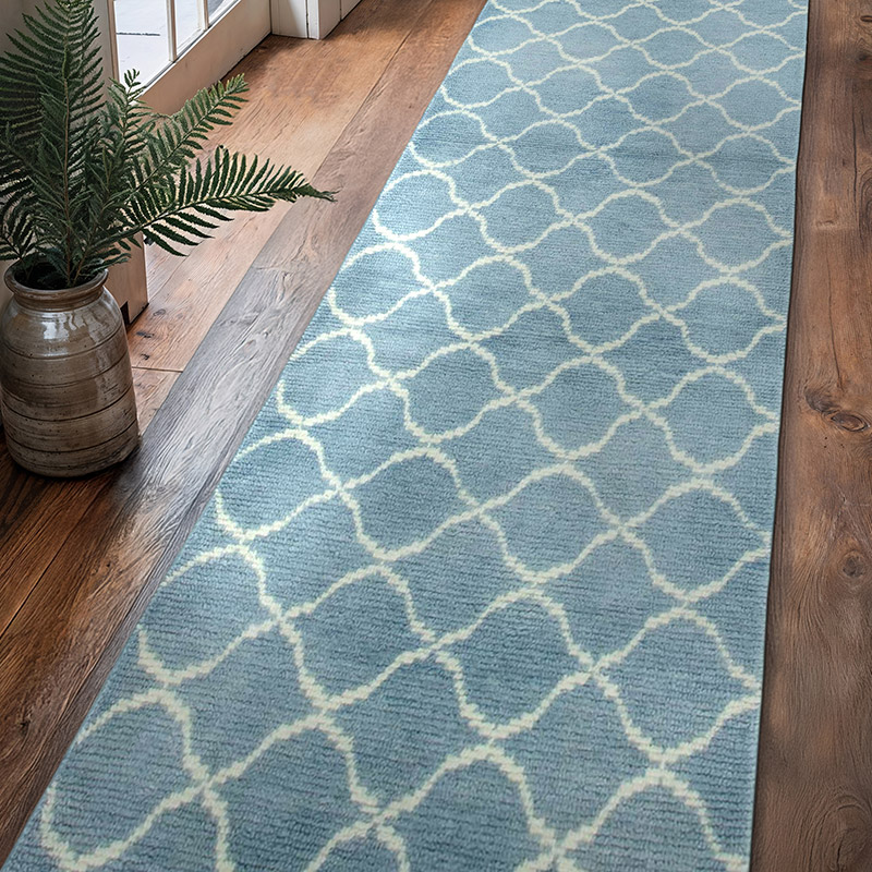New Moroccan Style Hand-Knotted Tulu Runner - 3' 1" x 12' 4" (37" x 148") - K0039322