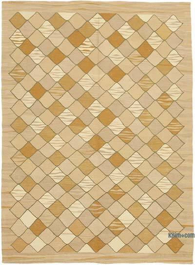 New Turkish Handwoven Kilim Rug - 5' 7" x 7' 9" (67" x 93")