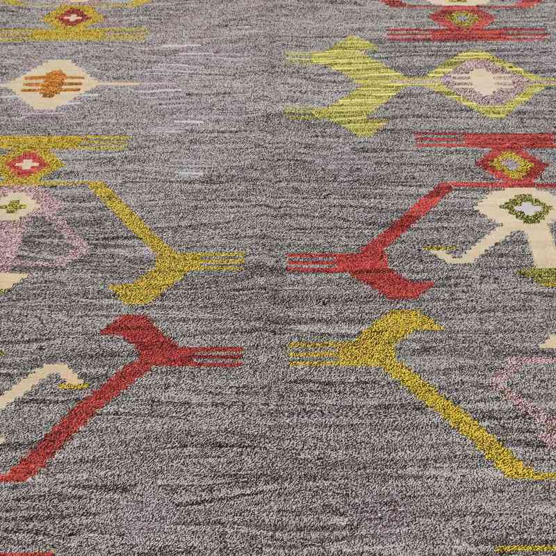 New Contemporary Handwoven Kilim Rug - 8' 1" x 10' 3" (97" x 123") - Vintage Yarn - K0039581