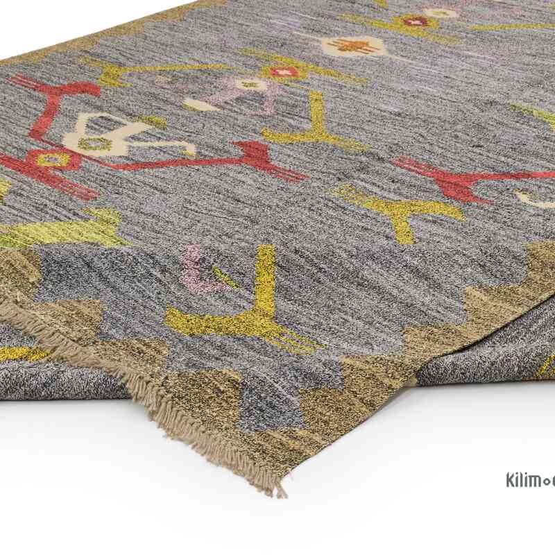 New Contemporary Handwoven Kilim Rug - 8' 1" x 10' 3" (97" x 123") - Vintage Yarn - K0039581