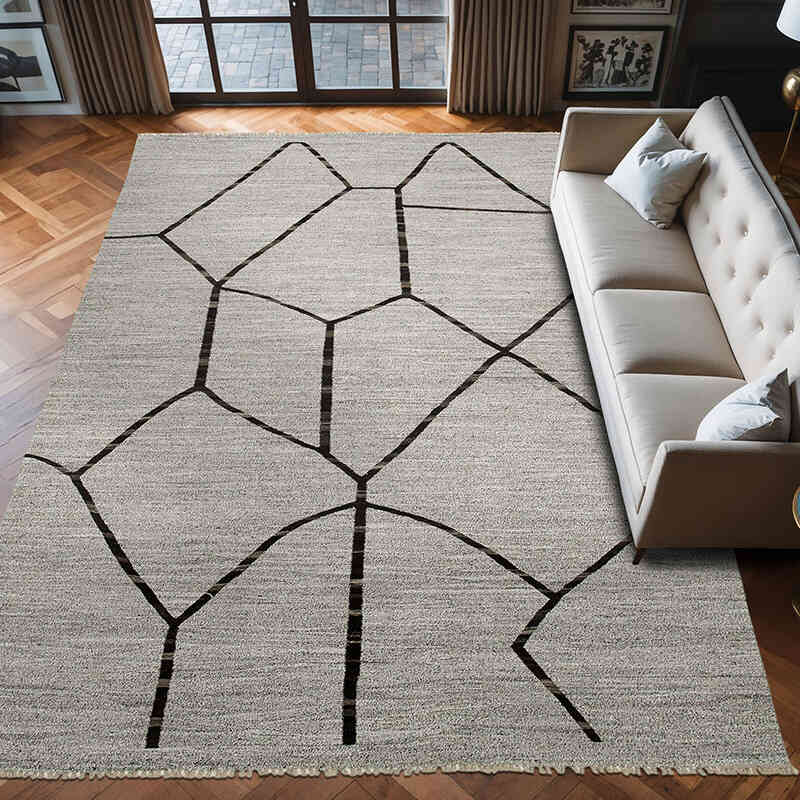 Alfombra Kilim Old Yarn - 265 cm x 385 cm - K0039652
