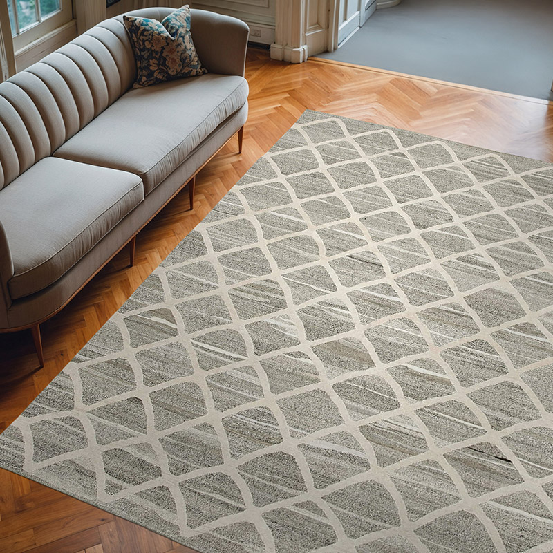 New Contemporary Handwoven Kilim Rug - 8'  x 10' 1" (96" x 121") - Vintage Yarn - K0039686