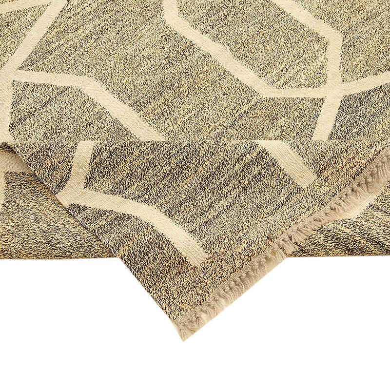 New Contemporary Handwoven Kilim Rug - 8' 2" x 10' 2" (98" x 122") - Vintage Yarn - K0039695