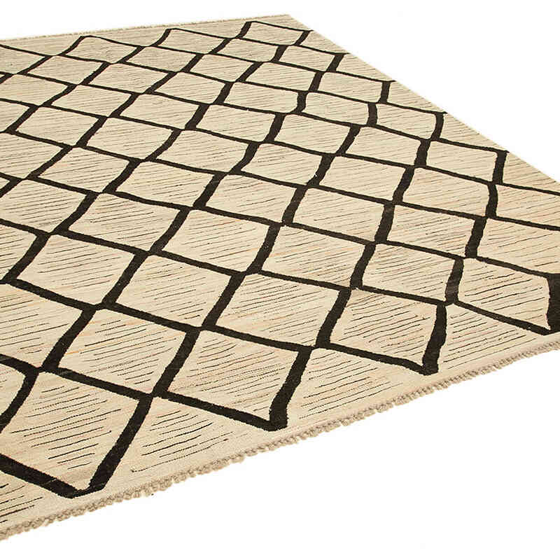 New Contemporary Handwoven Kilim Rug - 8' 1" x 10'  (97" x 120") - Vintage Yarn - K0039698