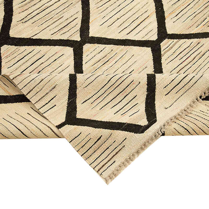 New Contemporary Handwoven Kilim Rug - 8' 1" x 10'  (97" x 120") - Vintage Yarn - K0039698