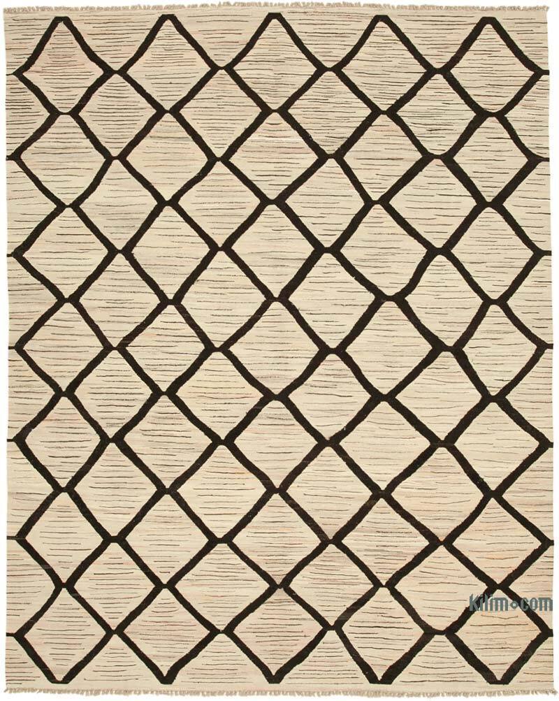 New Contemporary Handwoven Kilim Rug - 8' 1" x 10'  (97" x 120") - Vintage Yarn - K0039698