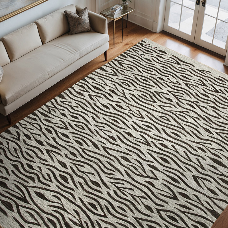 New Contemporary Handwoven Kilim Rug - 8' 2" x 10' 8" (98" x 128") - Vintage Yarn - K0039704