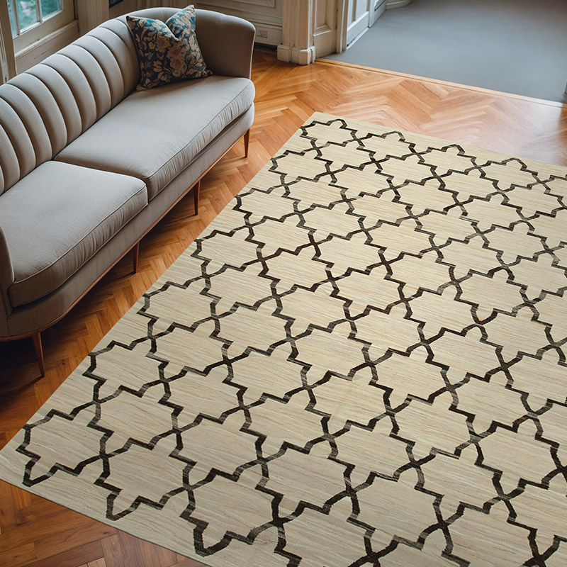 Alfombra Kilim Old Yarn - 241 cm x 305 cm - K0039706