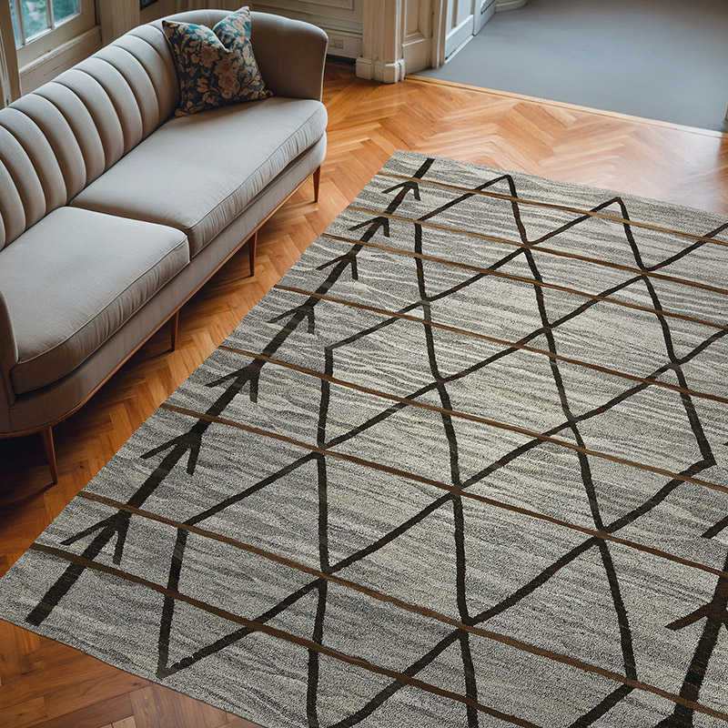 Alfombra Kilim Old Yarn - 243 cm x 305 cm - K0039708